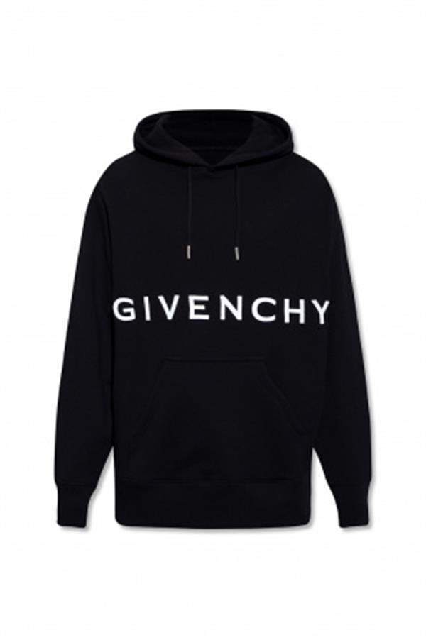 GIVENCHY ブラック コーデュロイ Givenchy - Black Oversize Hoodie