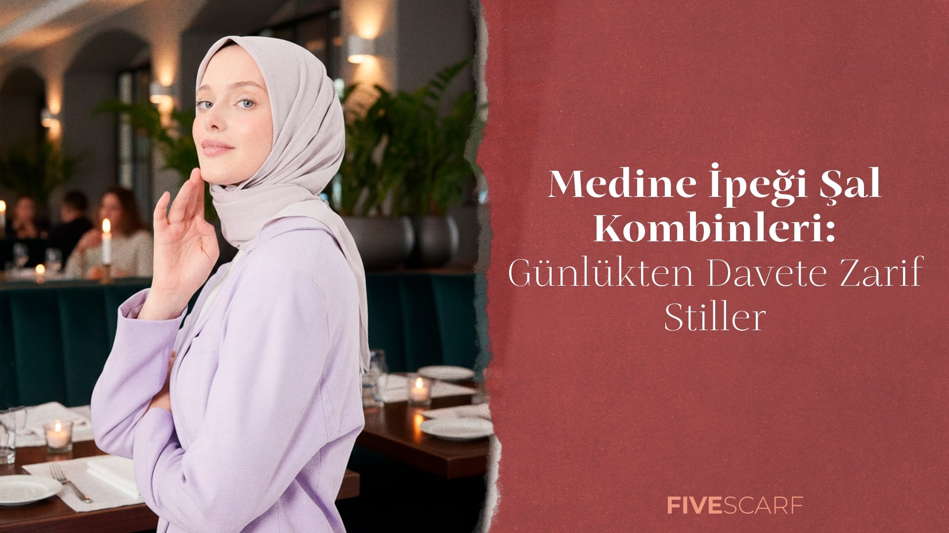 Medine ipeği şal kombinleri