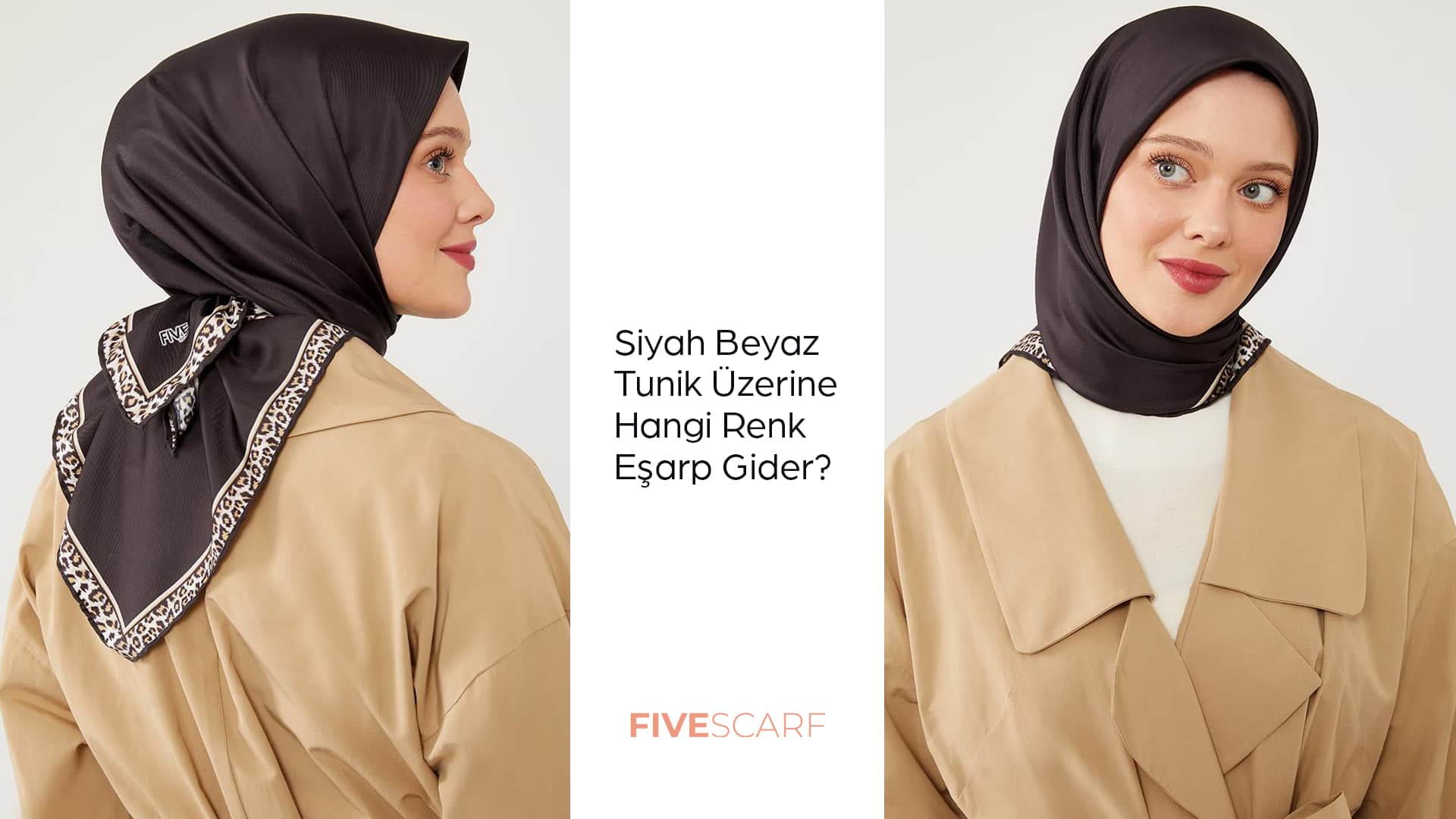 Siyah Beyaz Tunik Üzerine Hangi Renk Eşarp Gider