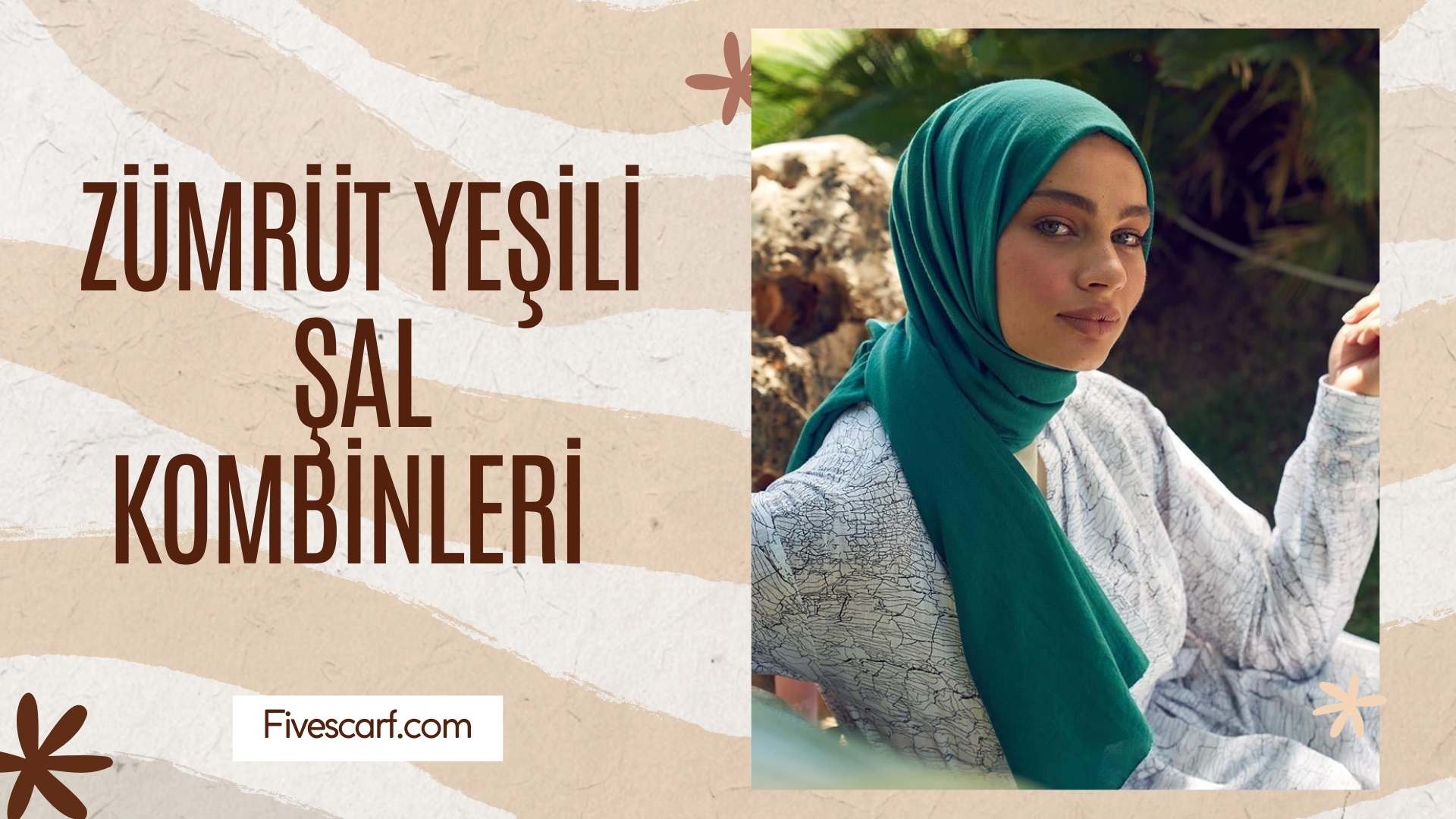 Zümrüt Yeşili Şal Kombinleri