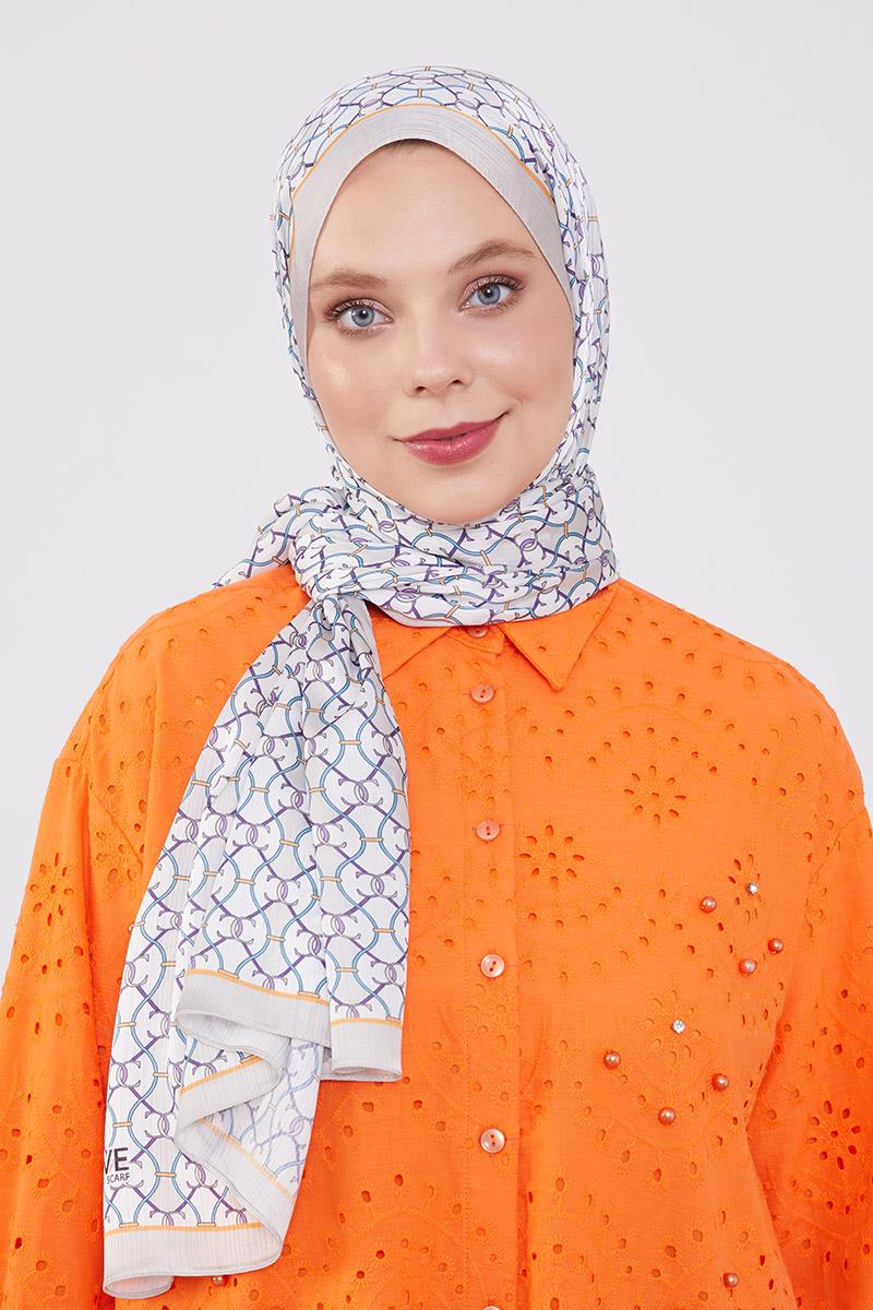 Fivescarf A.Vizon Zincir Desen Brand Şal