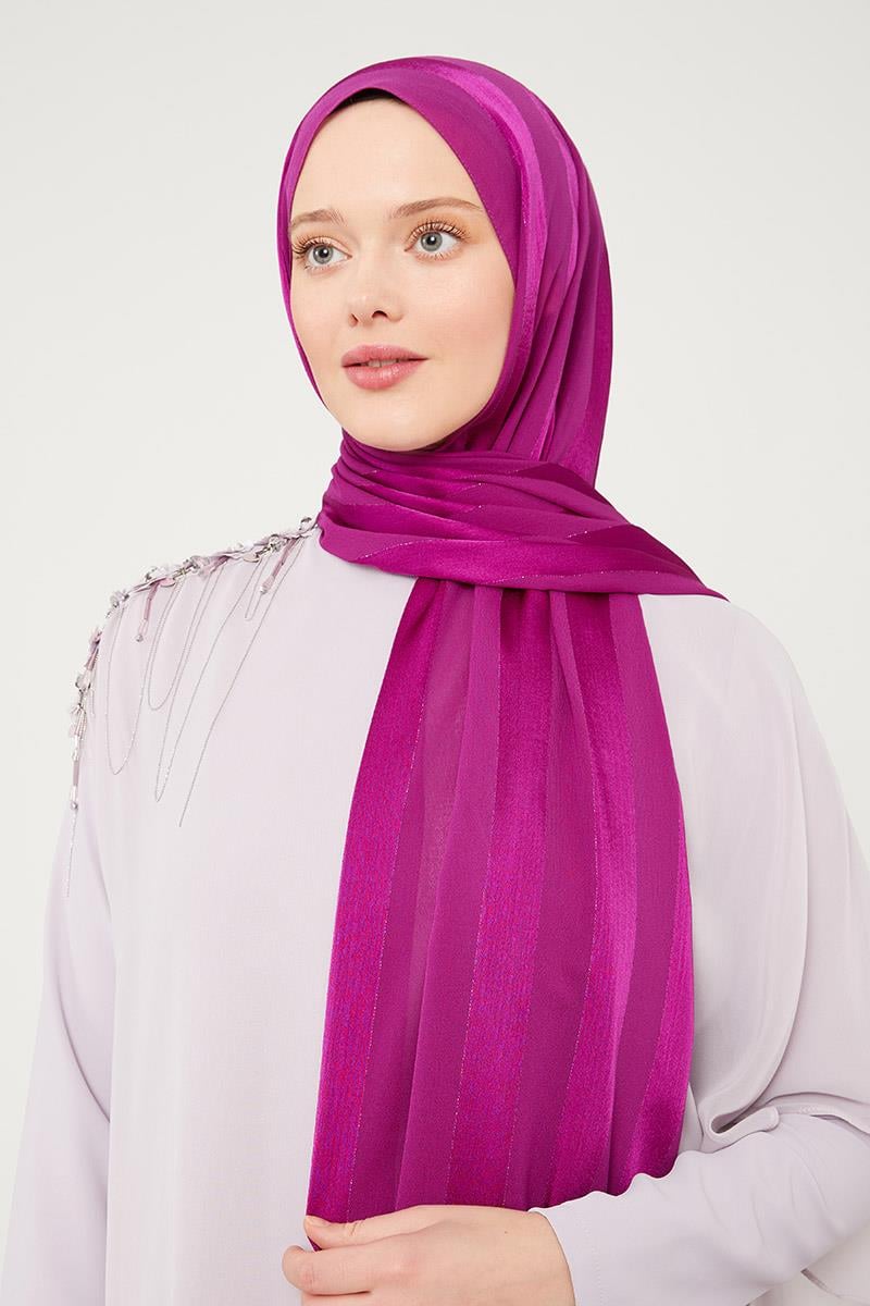 Fivescarf A.Mor Sim Şeritli Tokyo Şal