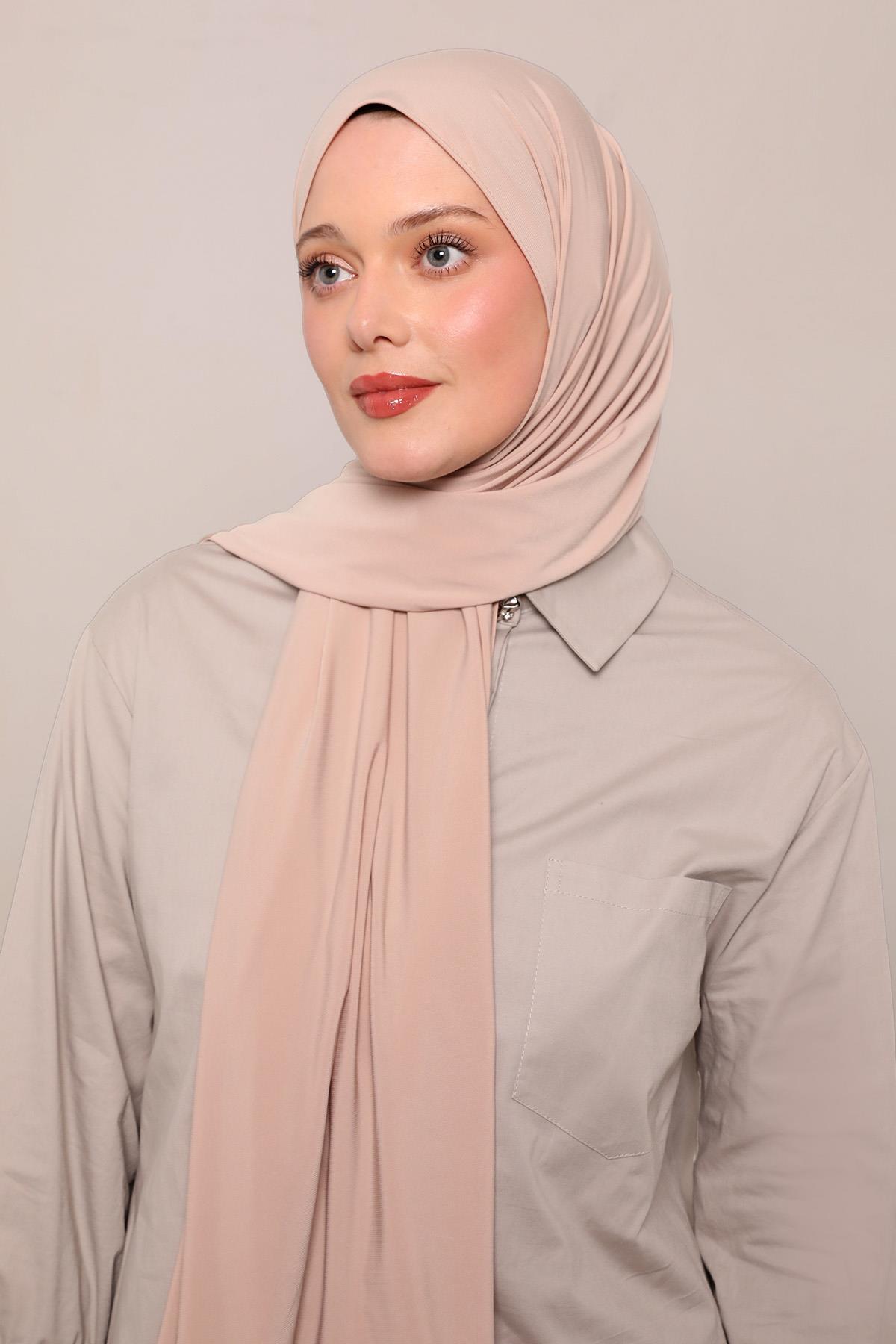 Fivescarf A.Somon Düz Premium Jersey Şal