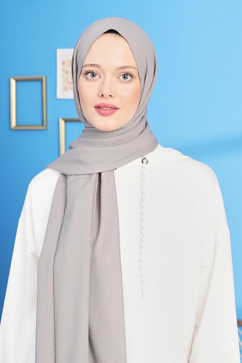 Fivescarf Açık Gri Harmoni Şal