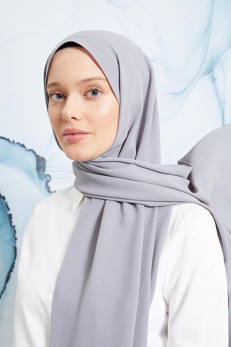 Fivescarf Açık Gri Otto Şal