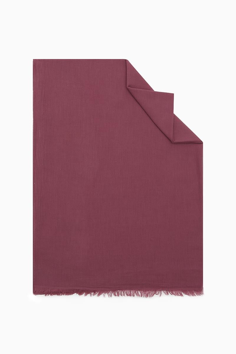 Fivescarf Açık Menekşe Naturel Pamuk Şal