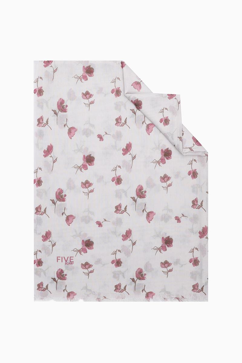Fivescarf Açık Pembe Relax Gelincik Şal