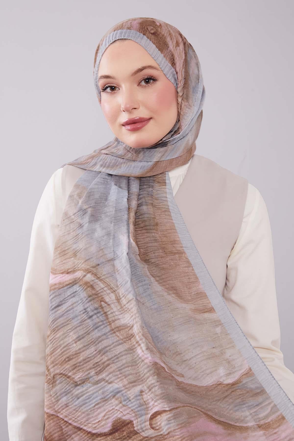 Fivescarf Açık Yeşil Aura Müslin Şal