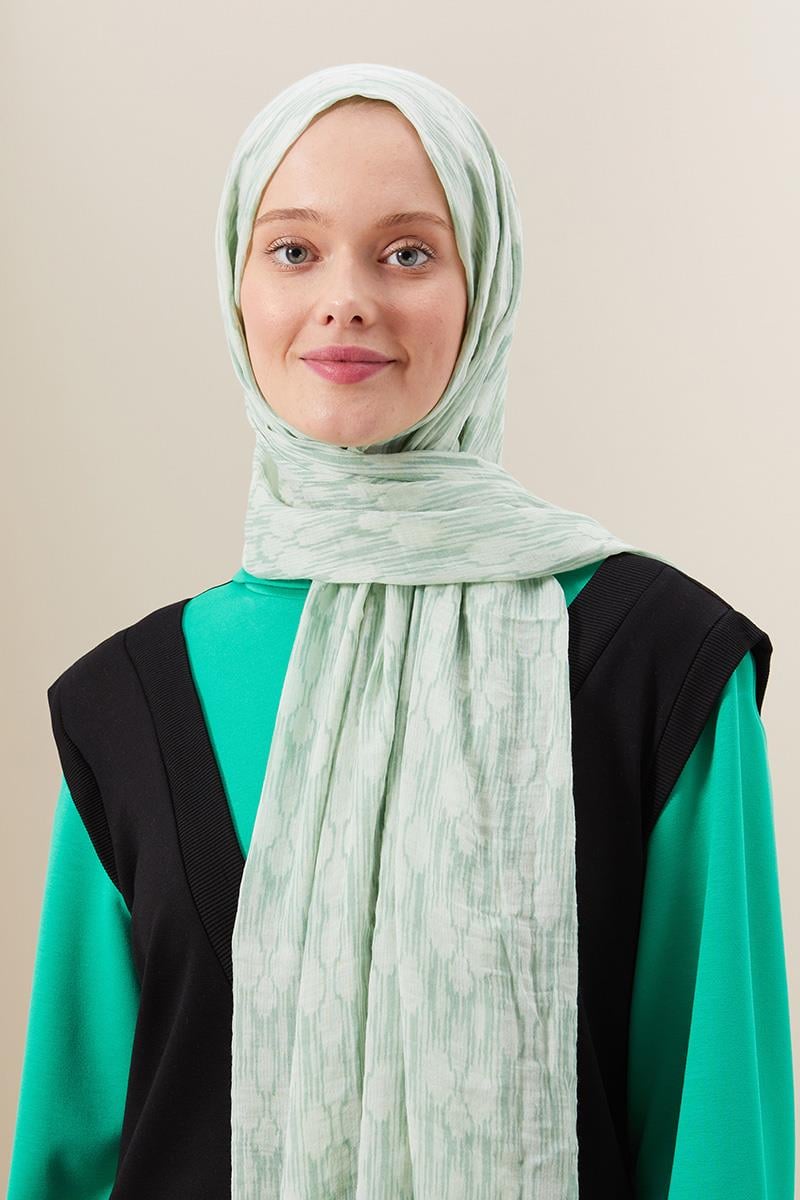 Fivescarf Açık Yeşil Bulut Comfort Line Şal