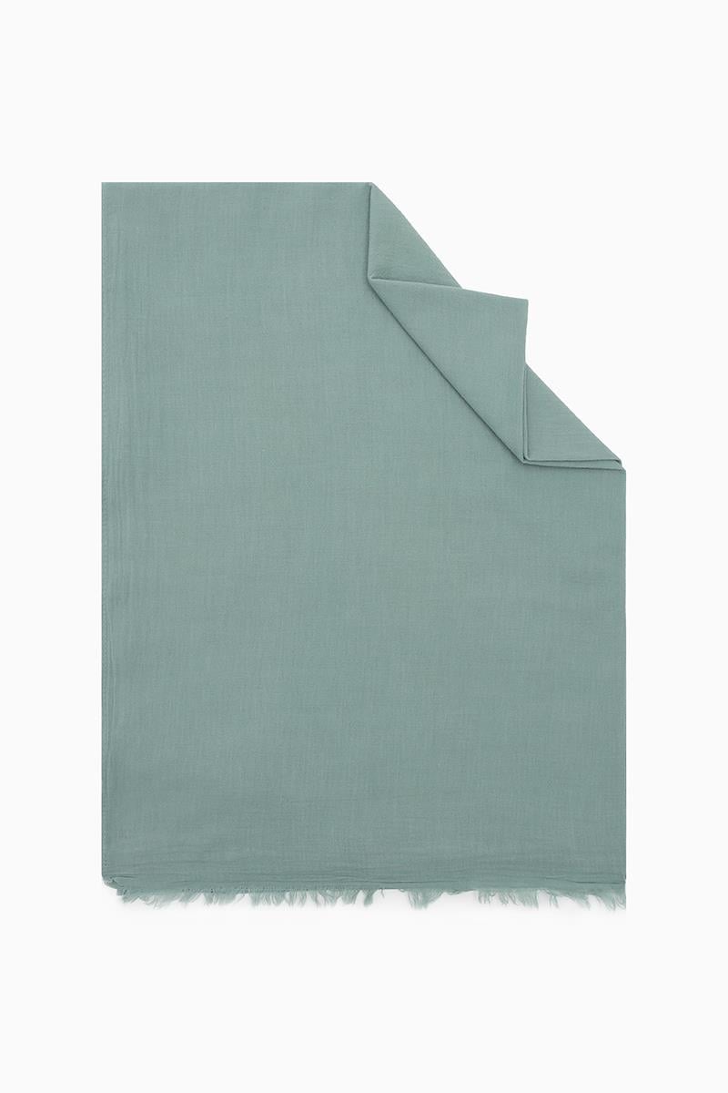 Fivescarf Açık Yeşil Naturel Pamuk Şal