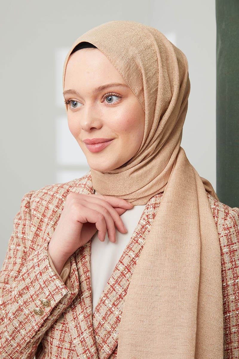 Fivescarf Bal Köpüğü Pırıltı Şal