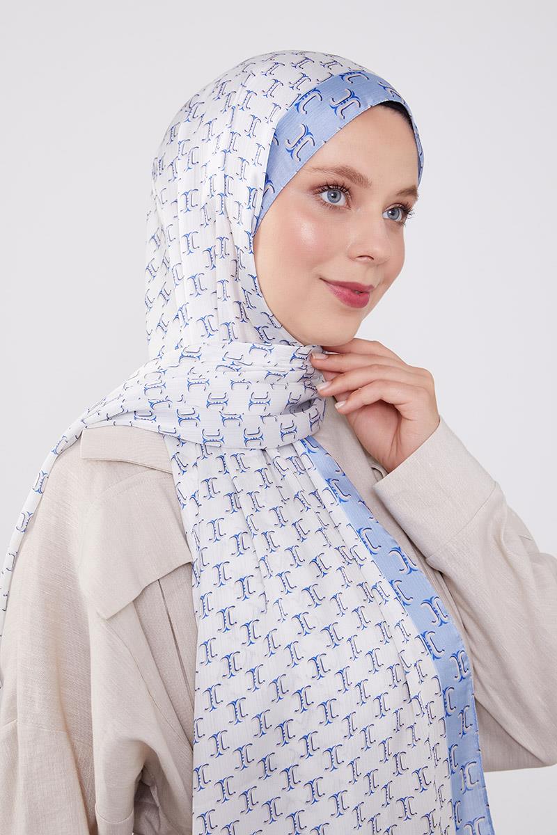 Fivescarf Bebe Mavisi Çift Renkli Brand Şal