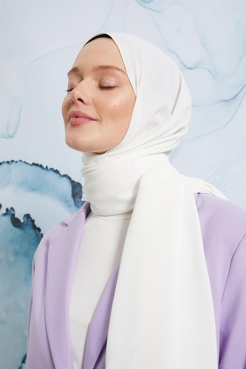 Fivescarf Beyaz Otto Şal