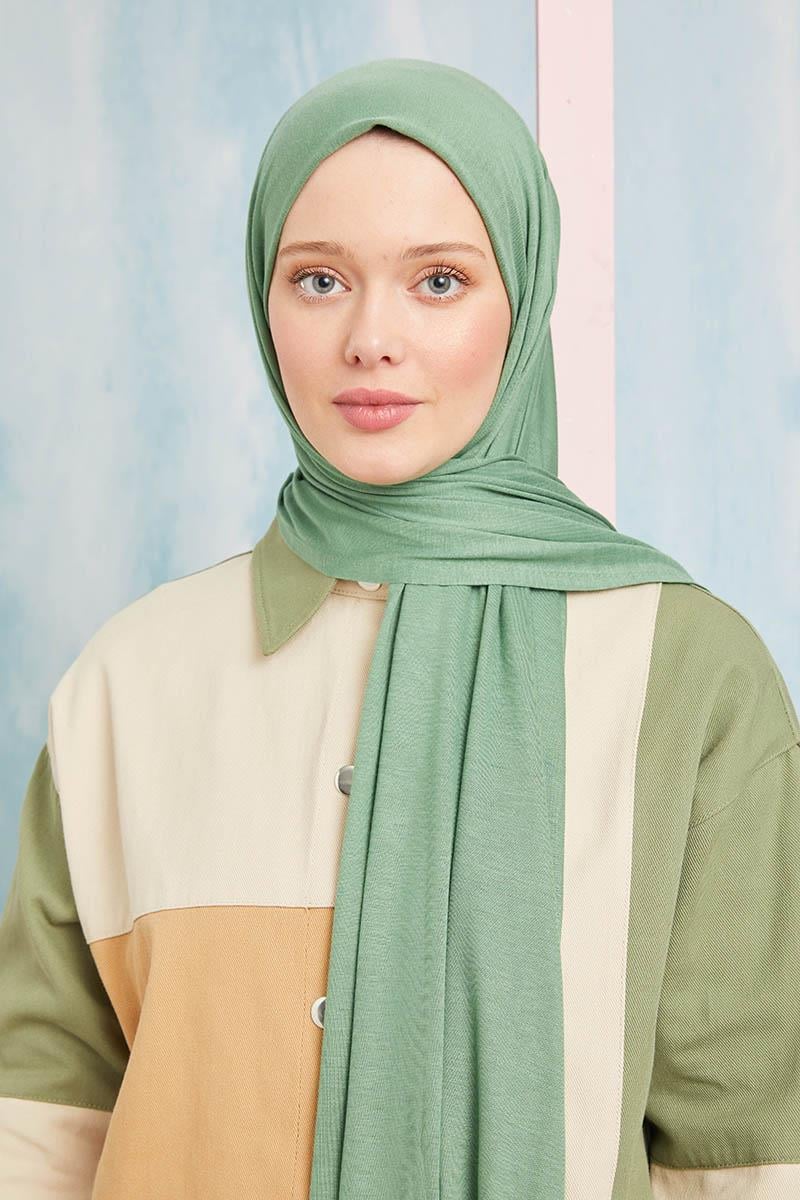 Fivescarf Çağla Yeşili Five Penye Şal