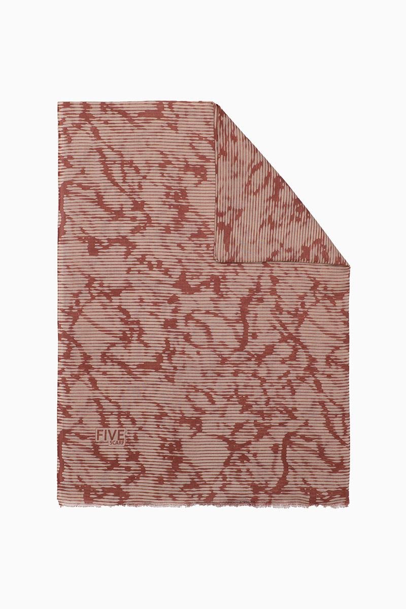 Fivescarf Camel Relax Mermer Desen Şal