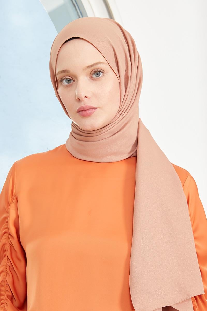 Fivescarf Camel Simli Otto Abiye Şal