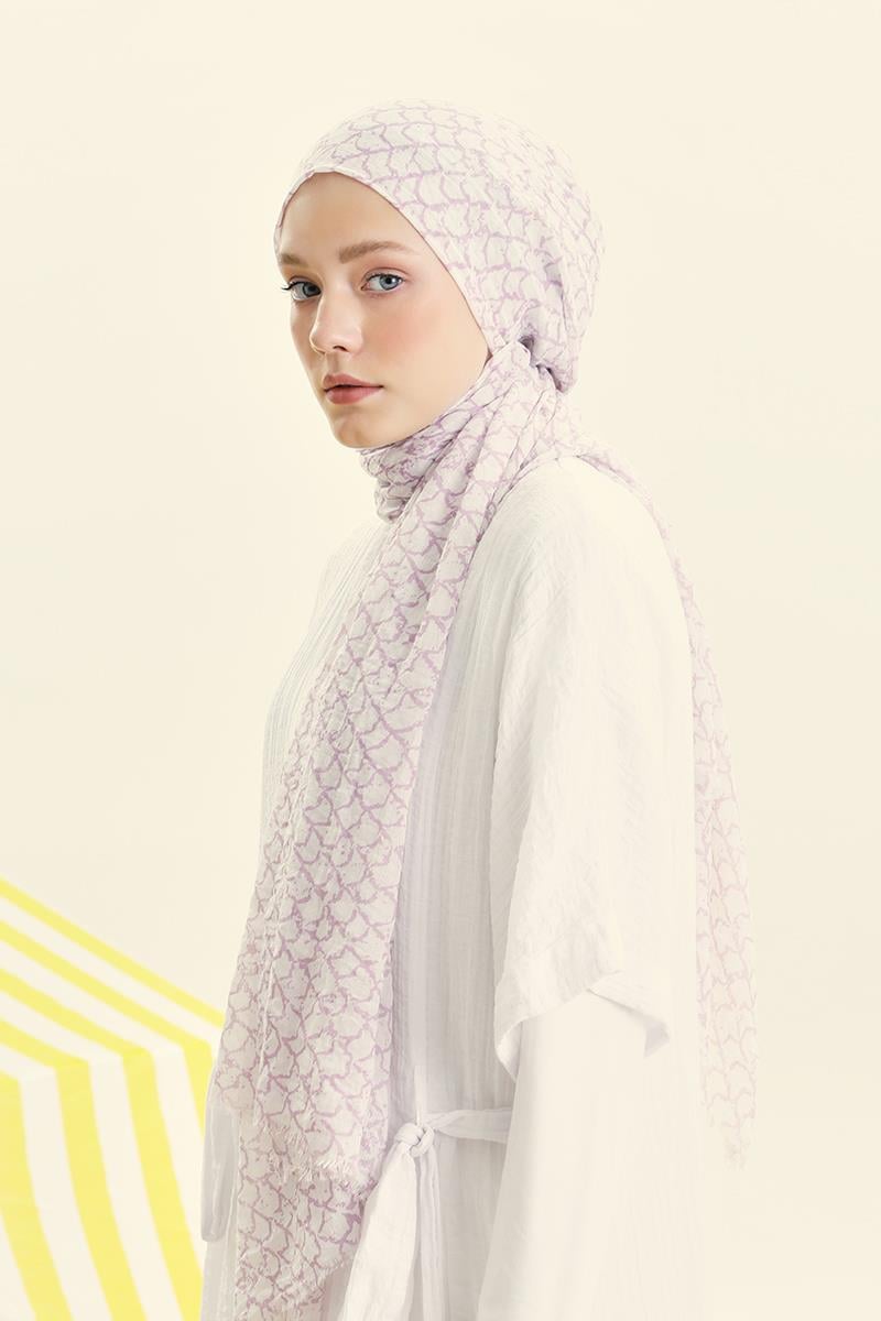 Fivescarf Eflatun Morocco Comfort Line Şal