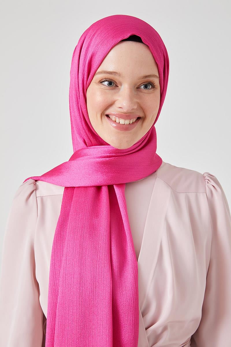 Fivescarf Fuşya Crystal Şal