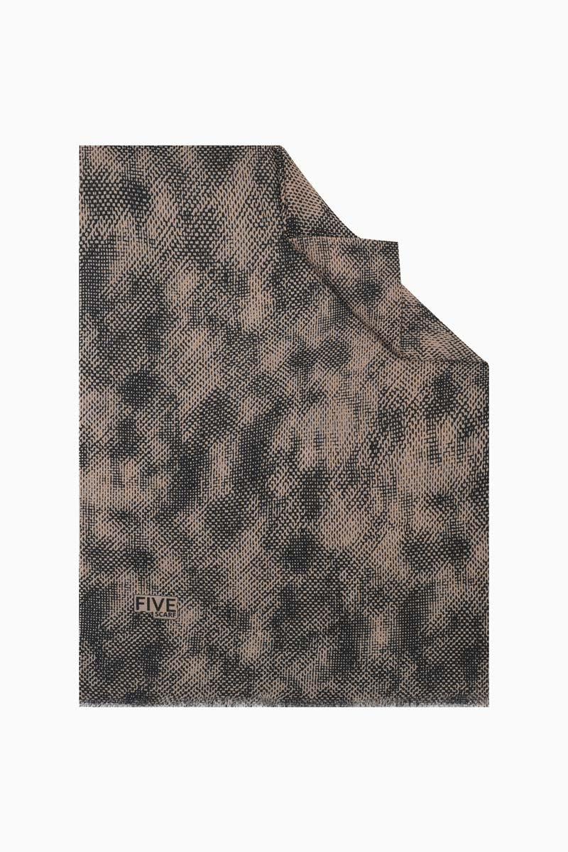 Fivescarf Gece Siyahı Relax Bulut Batik Şal