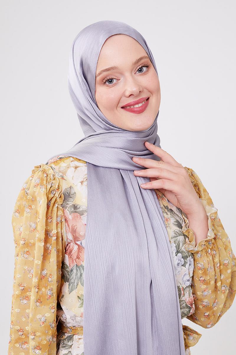 Fivescarf Gri Brillant Abiye Şal