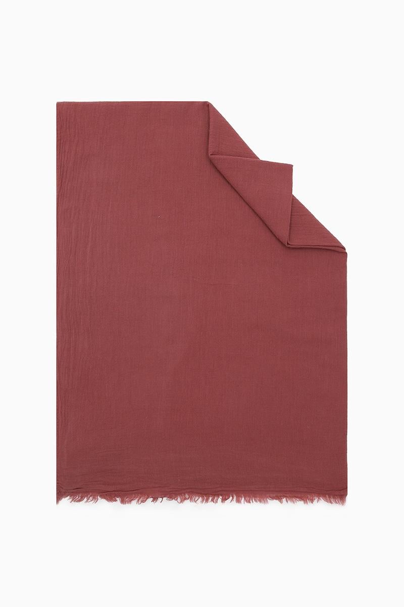 Fivescarf Gül Kurusu Naturel Pamuk Şal