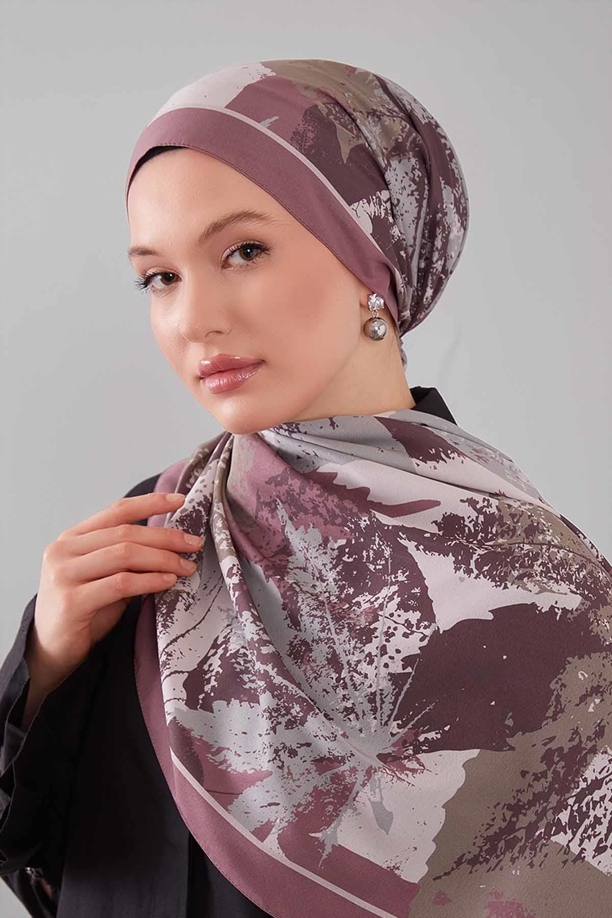 Fivescarf Gül Yaprak Desen Moos Chrep
