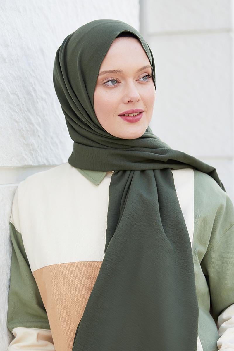 Fivescarf Haki Pamuk Cazz Şal