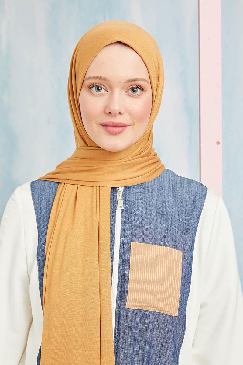 Fivescarf Hardal Five Penye Şal