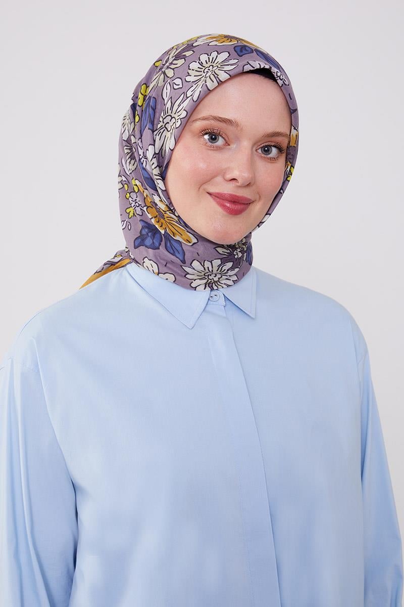 Fivescarf Hardal Soft Cotton Eşarp