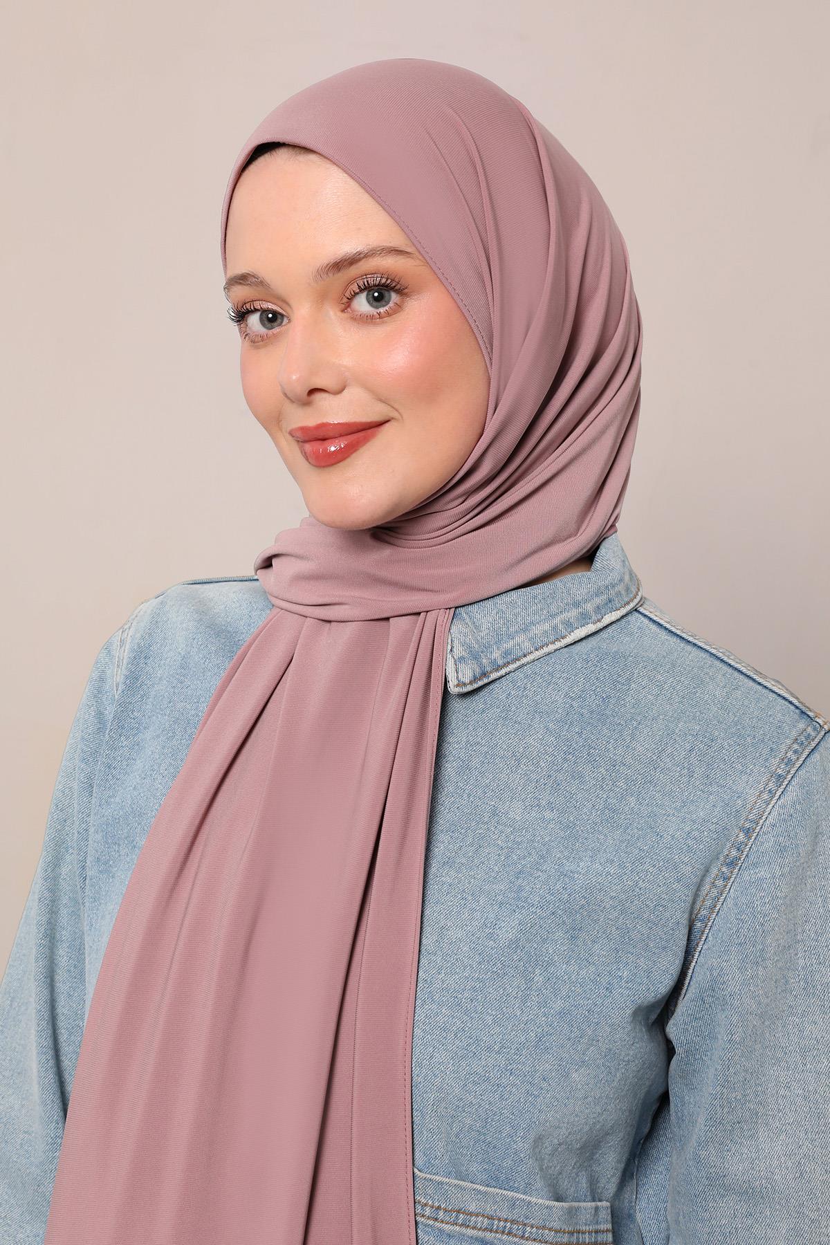 Fivescarf K.Pudra Düz Premium Jersey Şal