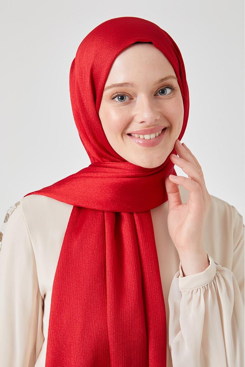 Fivescarf Kırmızı Crystal Şal
