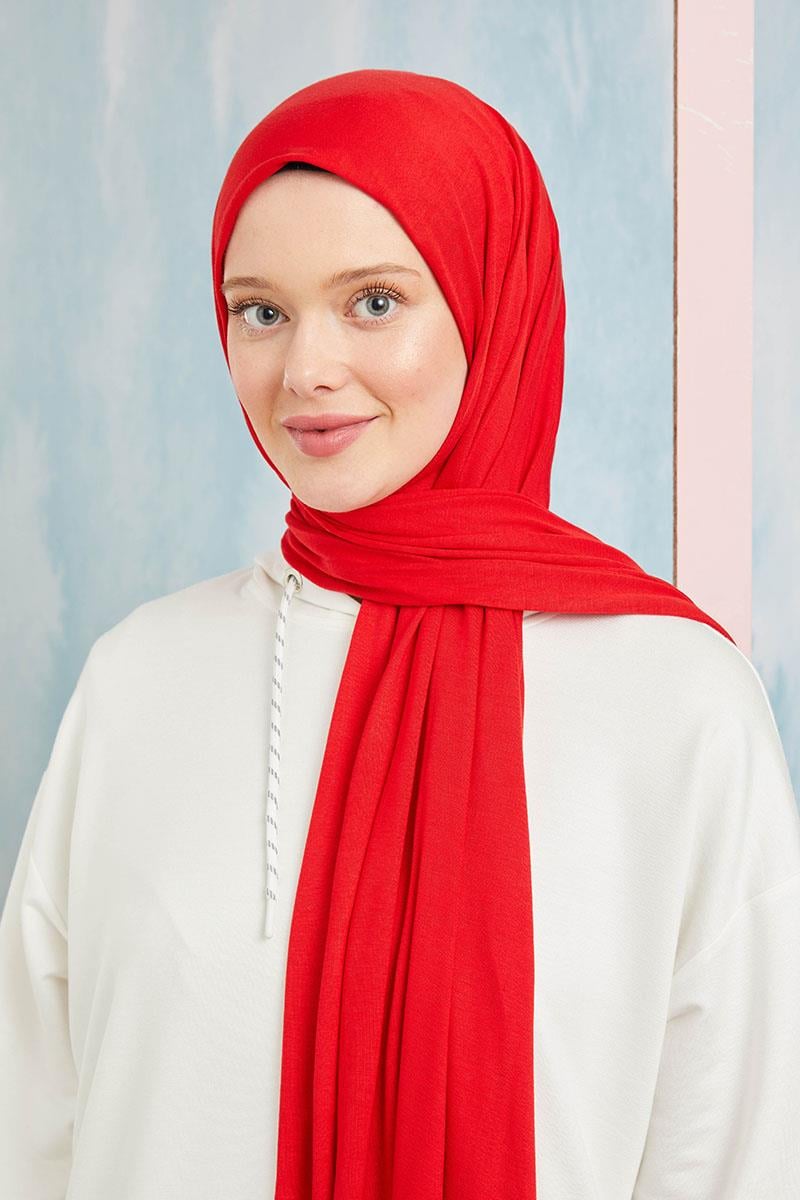 Fivescarf Kırmızı Five Penye Şal