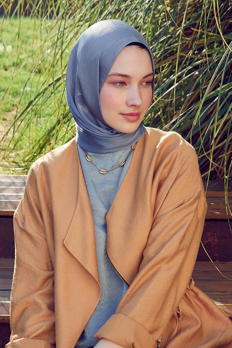 Fivescarf Koyu Gri Brillant Abiye Şal