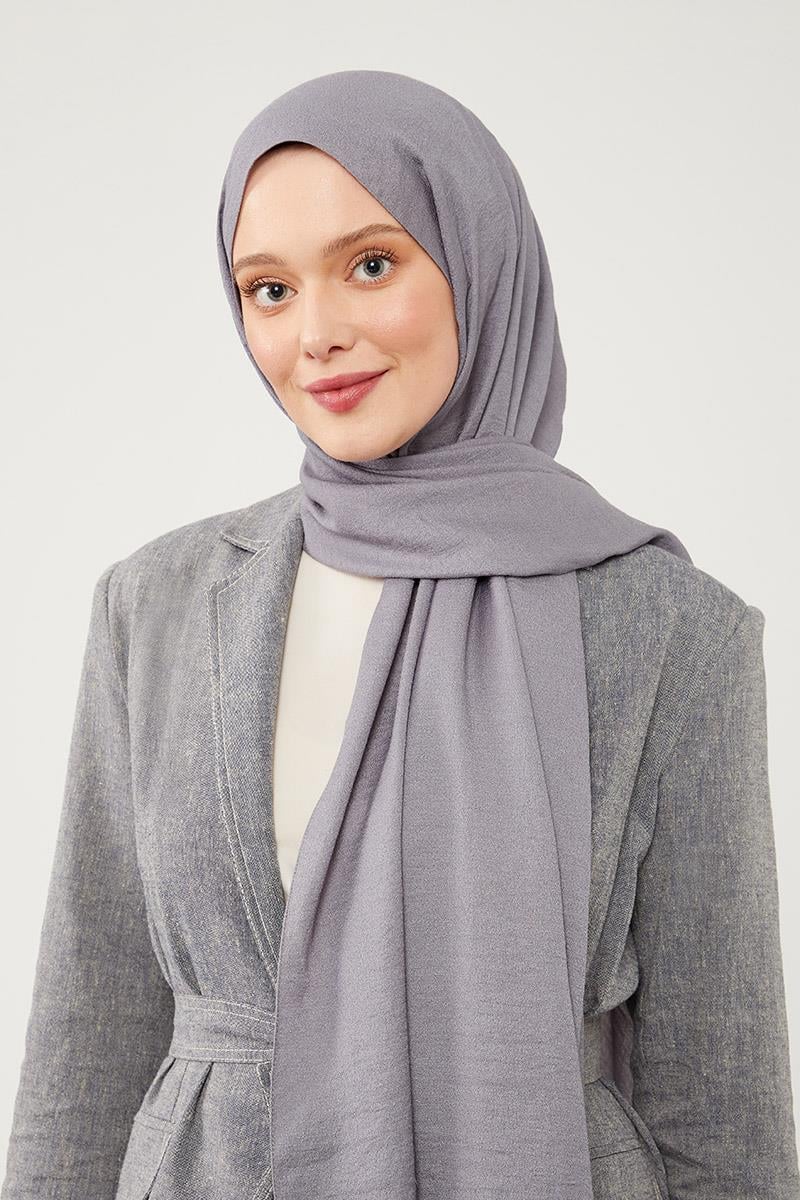Fivescarf Koyu Gri Junset Şal