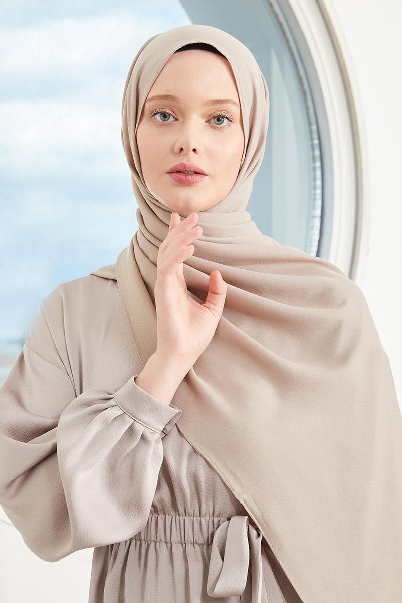 Fivescarf Koyu Vizon Simli Otto Abiye Şal
