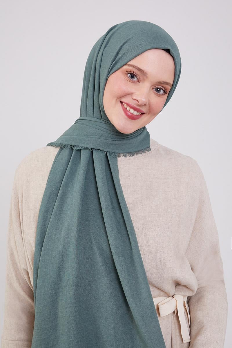 Fivescarf Küf Yeşili Maxi Cotton Şal