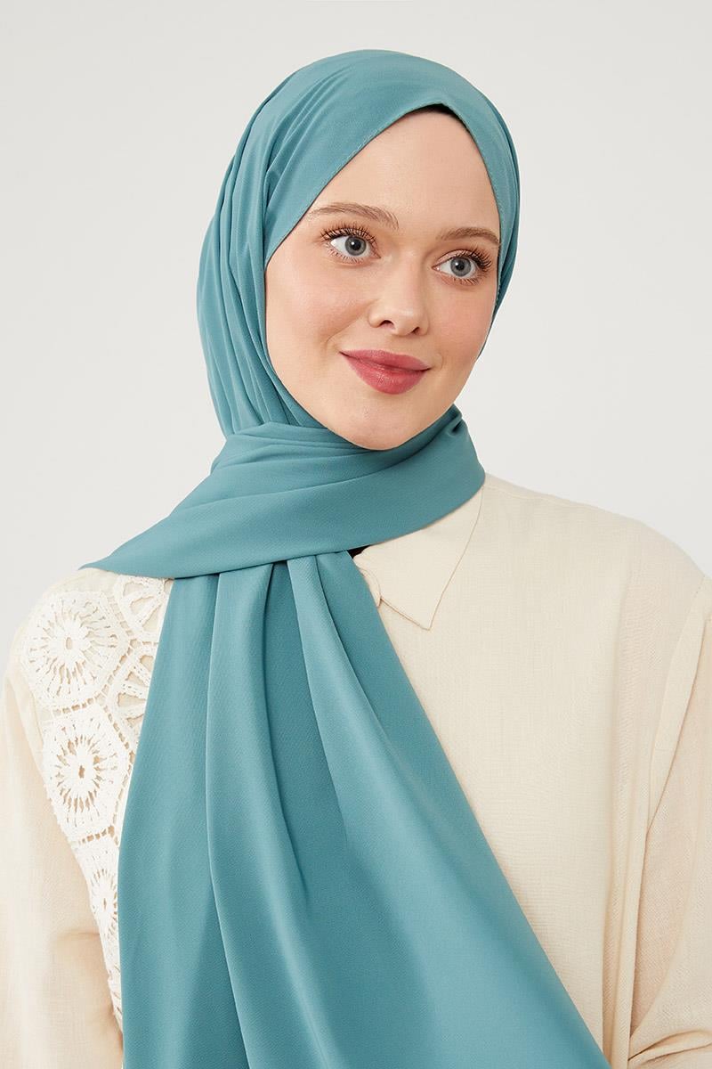 Fivescarf Küf Yeşili Medine İpeği Şal