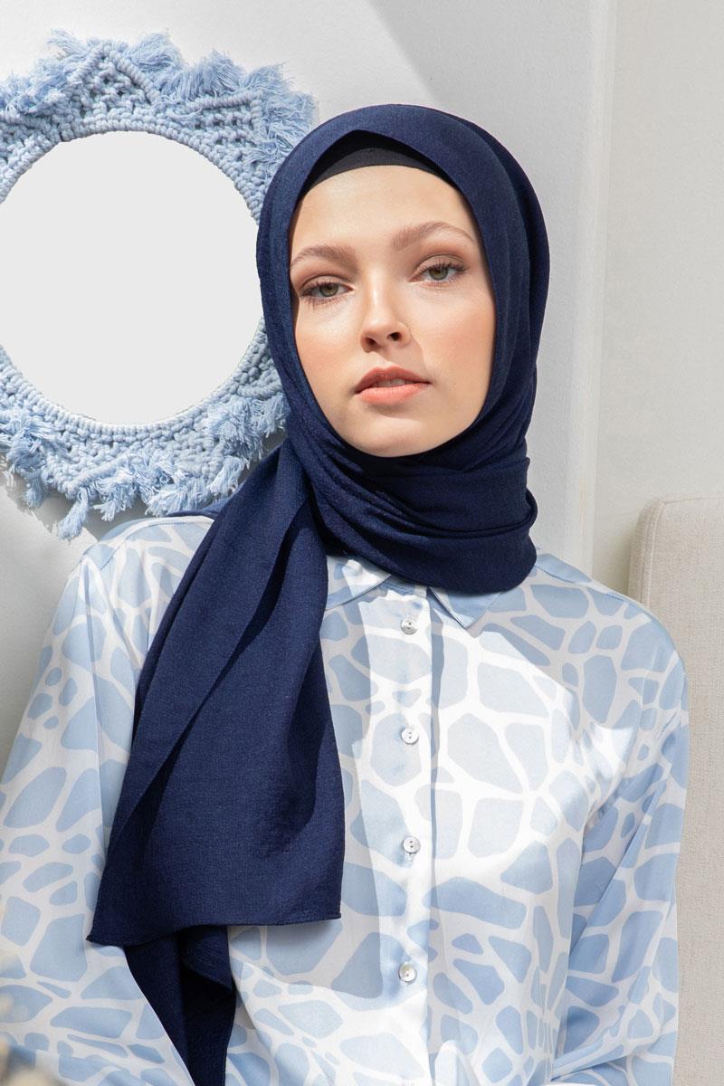 Fivescarf Lacivert Junset Şal