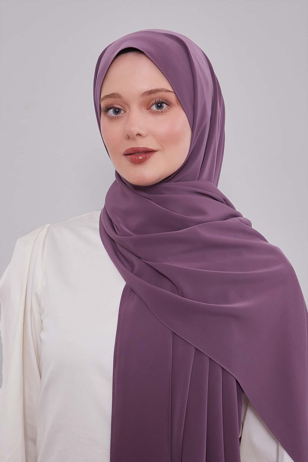 Fivescarf Lavanta Taşlı Lüx Medine İpeği Şal