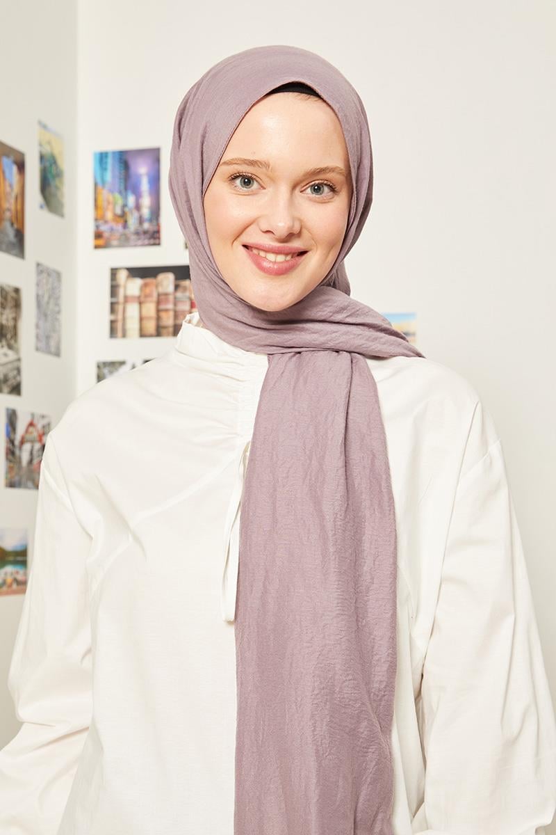 Fivescarf Leylak Touch Pamuk Şal