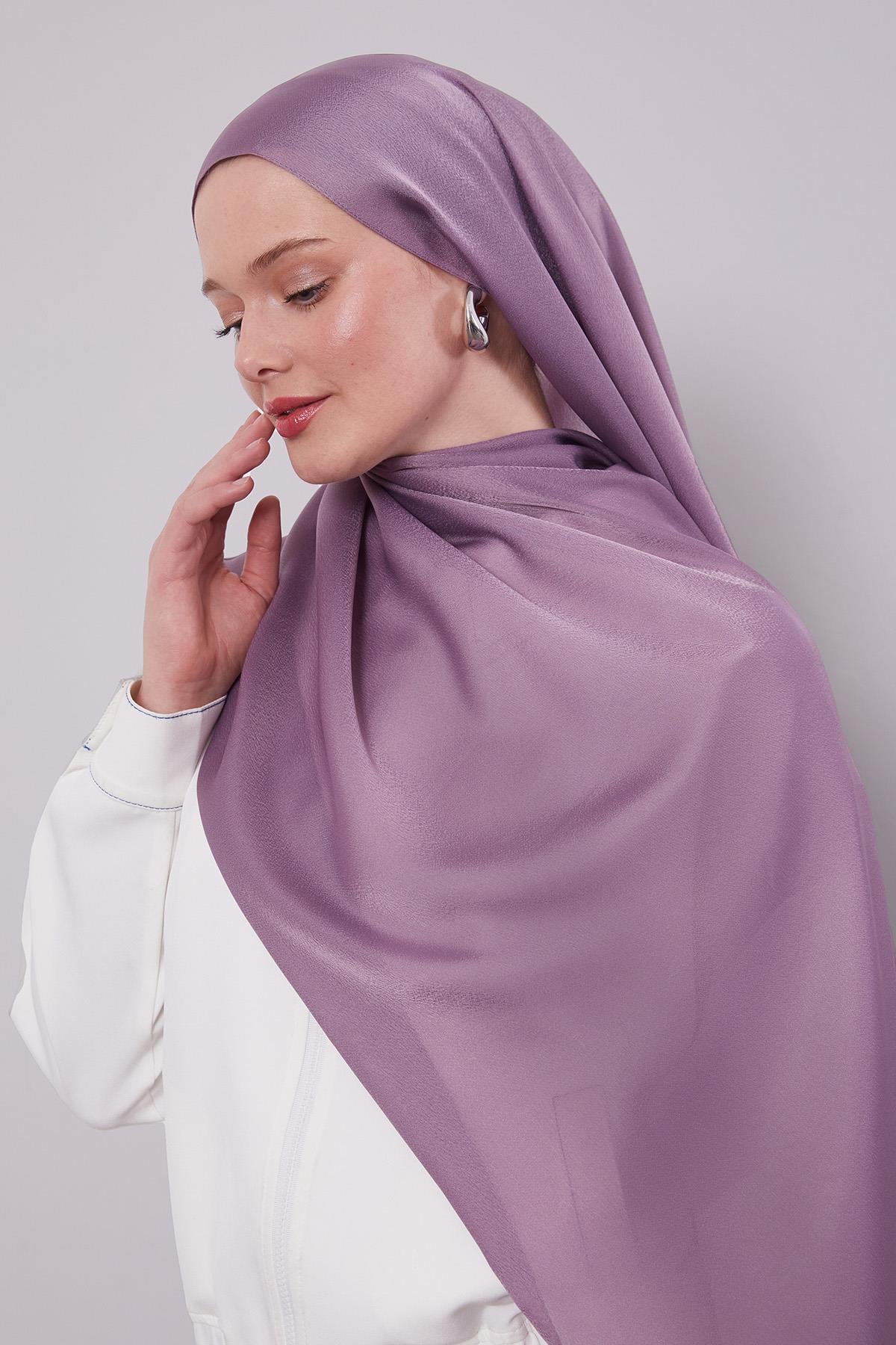 Fivescarf Lila Düz Purple Şal