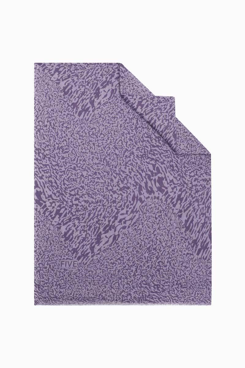 Fivescarf Lila Relax Ebruli Desen Şal