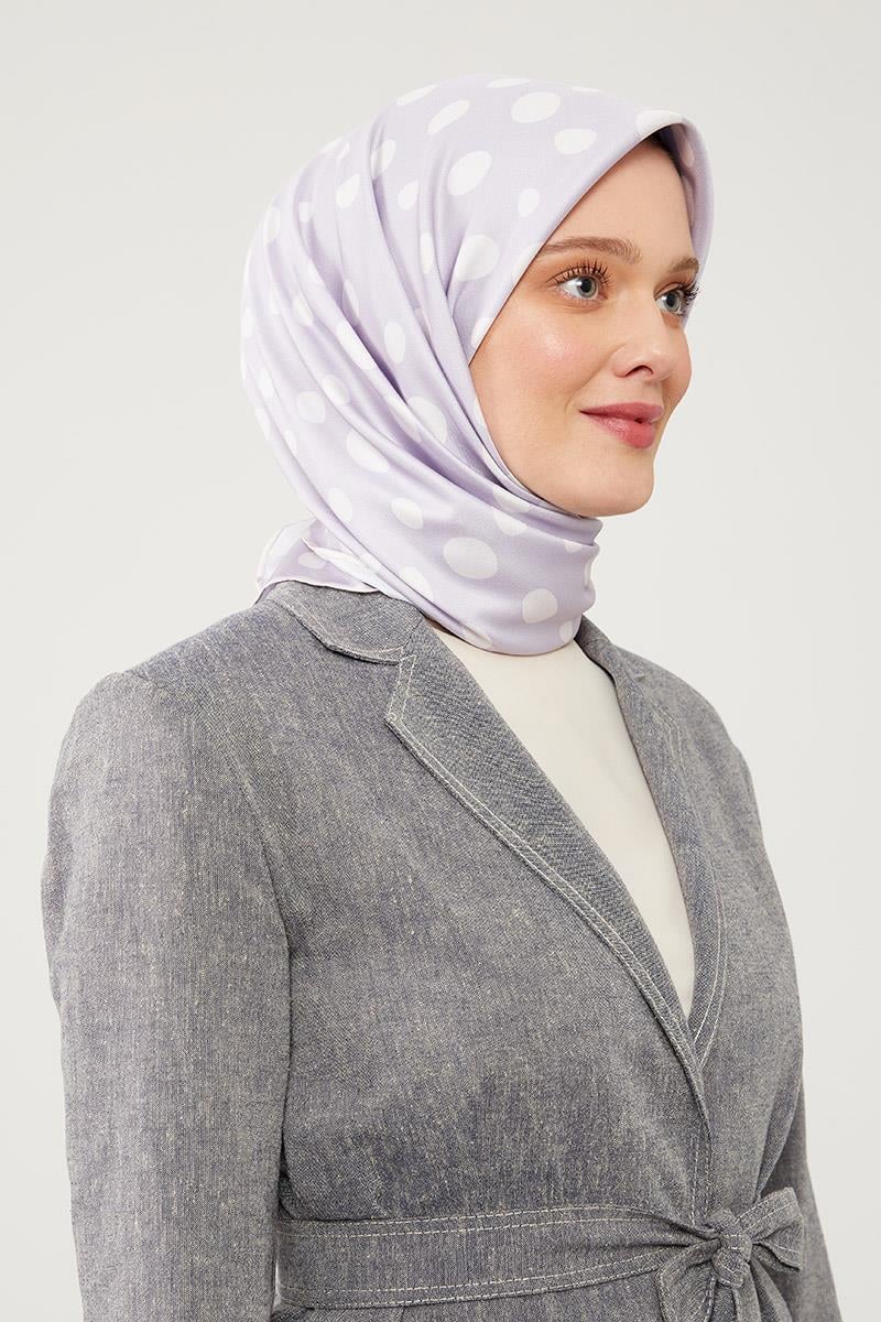 Fivescarf Lila Twill Digital Eşarp