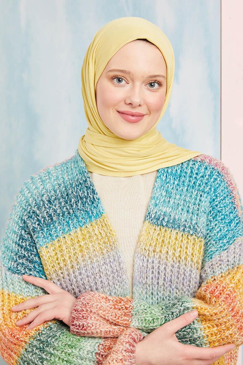 Fivescarf Lime Five Penye Şal