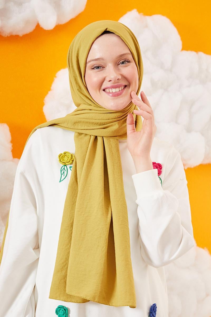 Fivescarf Lime Pamuk Cazz Şal