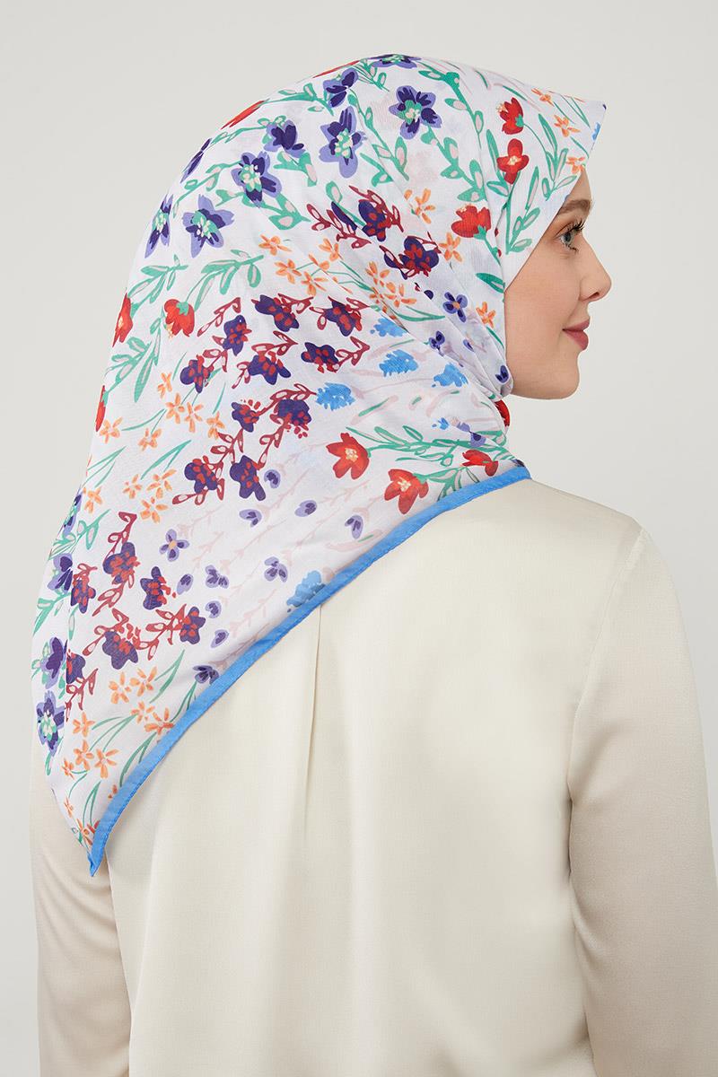 Fivescarf Mavi Soft Cotton Eşarp