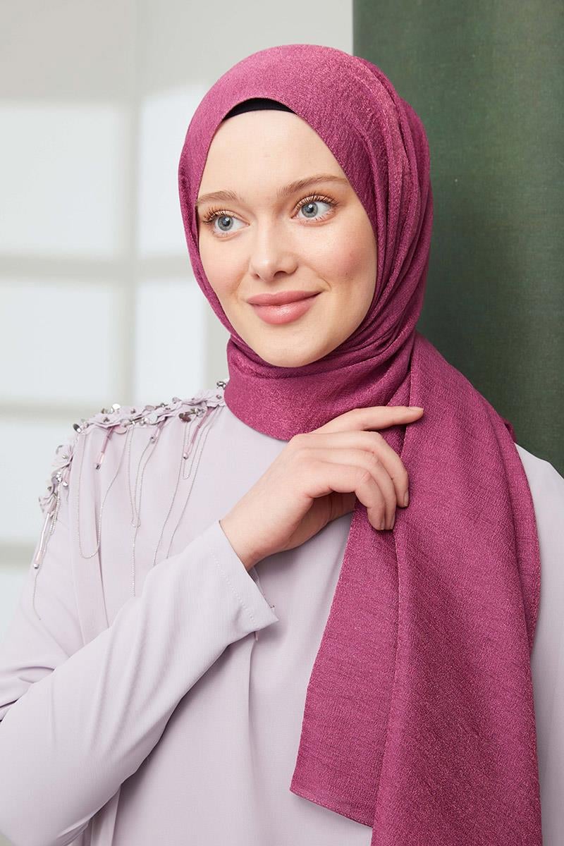 Fivescarf Menekşe Pırıltı Şal