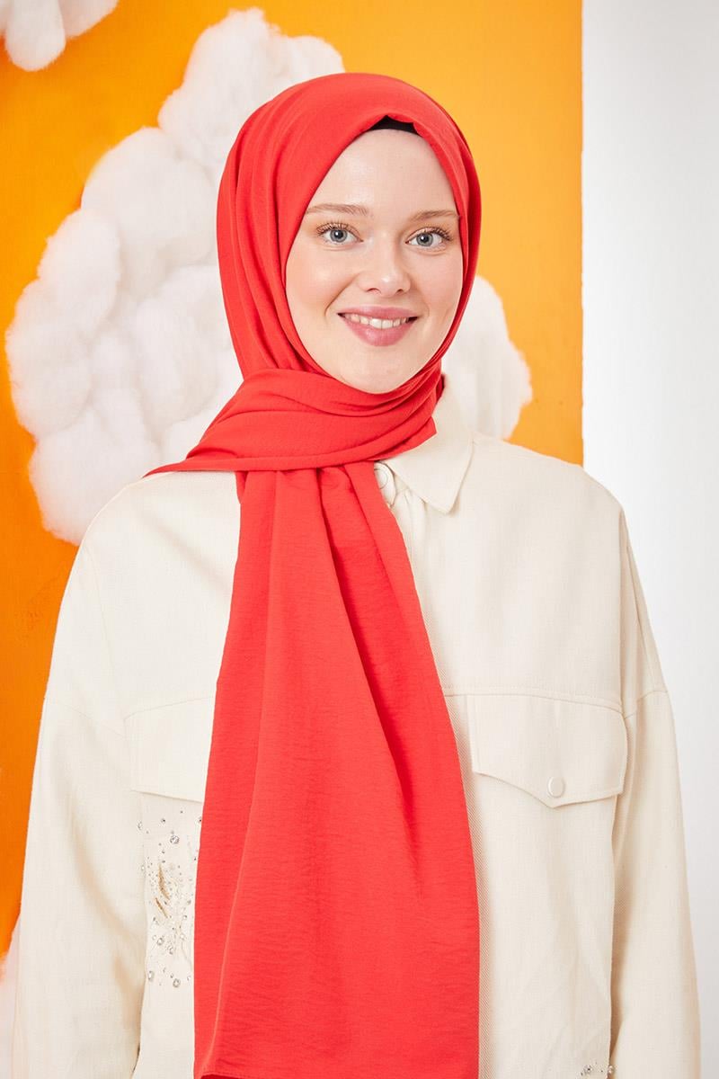Fivescarf Mercan Pamuk Cazz Şal