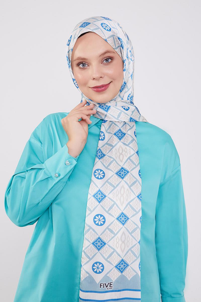 Fivescarf Mint Yeşili Damla Desen Brand Şal