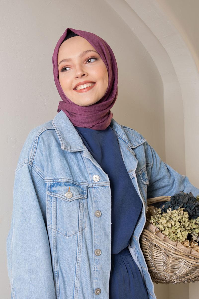 Fivescarf Mor Junset Şal